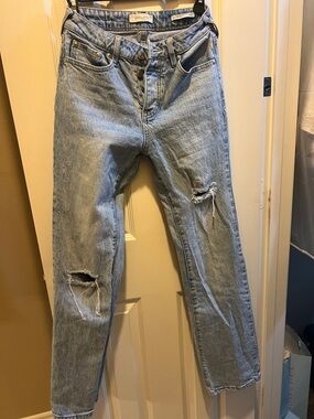 Light Blue Distressed women’s Jeans- Cleo + Wolf